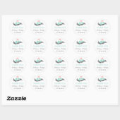 Sticker de mariage pour Inséparables gris rose ble (Feuille)