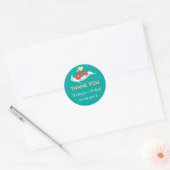 Sticker de mariage pour les amoureux turquoises et (Enveloppe)