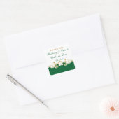 Sticker de mariage préféré, vert, blanc, manuscrit (Enveloppe)