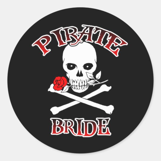 Sticker de mariée pirate (Devant)