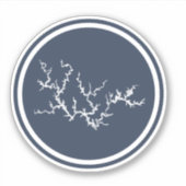 Sticker de marine de la carte du lac Smith (Devant)