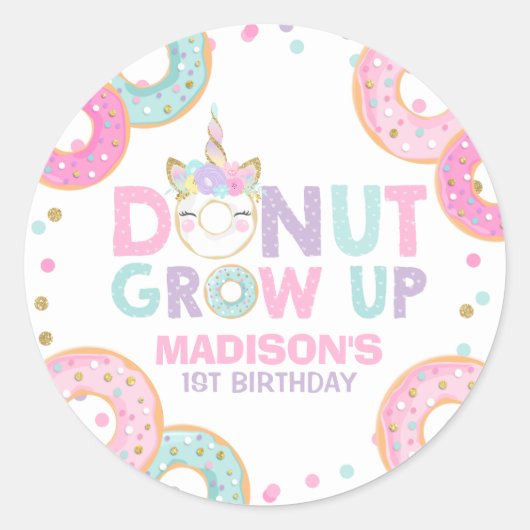 Sticker de marque de la fête des beignes Croissanc (Devant)