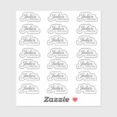 Sticker de marque de logo simple Gloss Lip (Feuille)