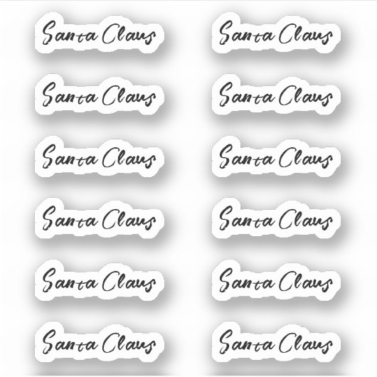 Sticker de marque Kiss-Cut Santa Claus (Devant)