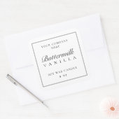 Sticker de marque minimal pour Étiquette de bougie (Enveloppe)