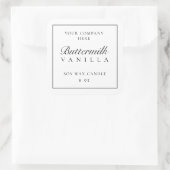 Sticker de marque minimal pour Étiquette de bougie (Sac)