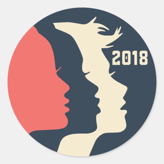Sticker de mars 2018 pour femmes (Devant)