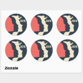 Sticker de mars 2018 pour femmes (Feuille)