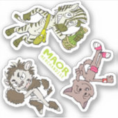 Sticker de mât 3 x 3 pouces MAOR #4 (Devant)