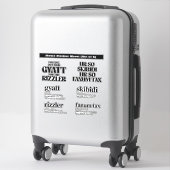 Sticker de mème Rizzler (Sur valise)