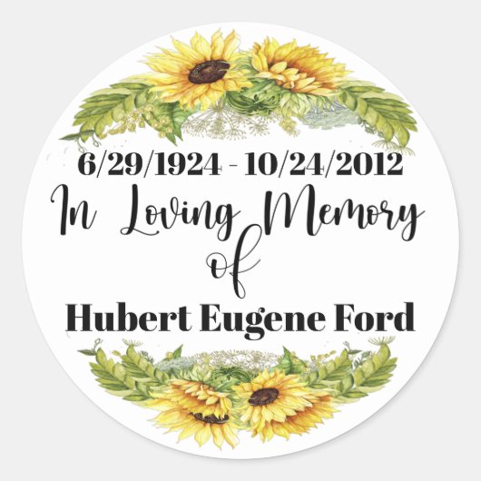 Sticker de Memoriam (Devant)