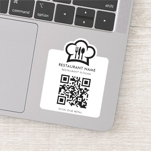 Sticker de menu QR personnalisé (Détail)