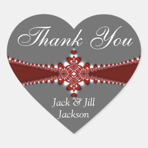 Sticker de Merci de coeur d'amour