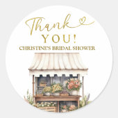 Sticker de Merci de Fête des mariées du marché des (Devant)