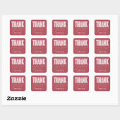 STICKER DE MERCI MODERNE ET GRAD SIMPLEMENT BOLD (Feuille)
