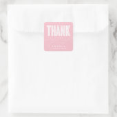 STICKER DE MERCI MODERNE ET GRAD SIMPLEMENT BOLD (Sac)