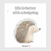 Sticker De mignons hérissons (Feuille)