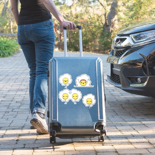 Sticker De mignons oeufs au plat (Valise Insitu)