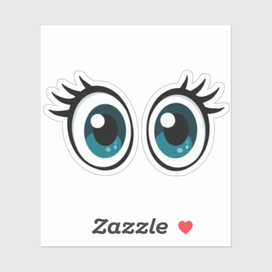 Sticker De mignons yeux pour vos appareils électroniques (Feuille)