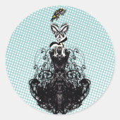 Sticker de mode Diva - Points blancs (Devant)