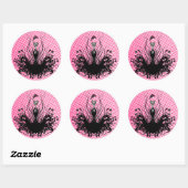 Sticker de mode Diva - Raspberry Hot Bright Pink (Feuille)