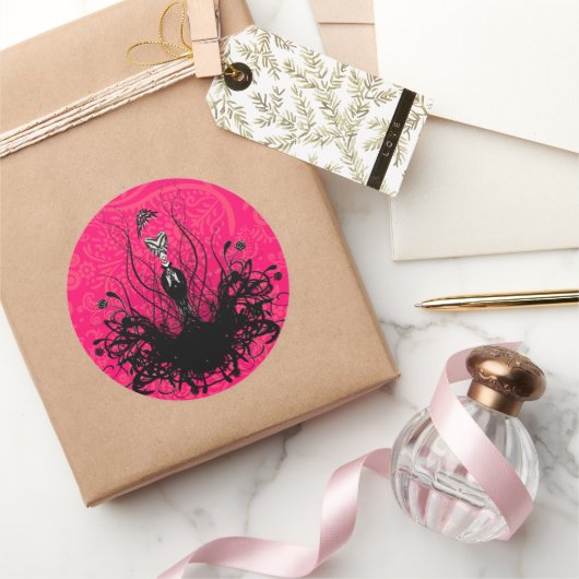 Sticker de mode Diva - Raspberry Hot Bright Pink (Cadeaux)