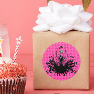 Sticker de mode Diva - Raspberry Hot Bright Pink