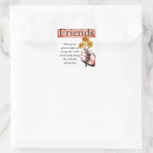 Sticker de mots d'amitié inspirationnelle et amour (Sac)