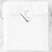 Sticker de musique colorée Clarinet (Sac)