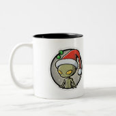 Sticker de Noël Alien Mug à deux tons, 11 oz (Gauche)