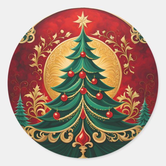 Sticker de Noël Arbre (Devant)