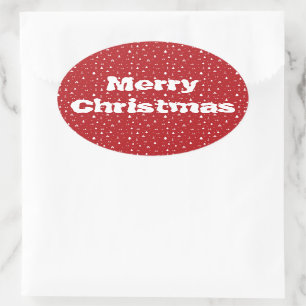 Sticker de Noël Arbres et Snowflakes