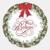 Sticker de Noël Croire rond (Devant)