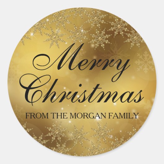 Sticker de Noël de Fête de Noël de l'étincelle d'o (Devant)