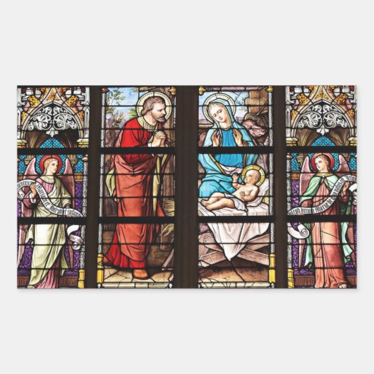 Sticker de Noël de la fenêtre de l'église (Devant)