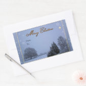 Sticker de Noël de la scène d'hiver (Enveloppe)
