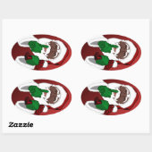 Sticker de Noël de Père Noël Noir Sticker Santa Cl (Feuille)
