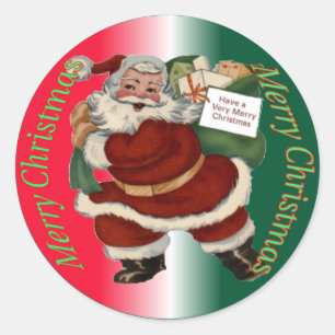 Sticker de Noël du Père Noël