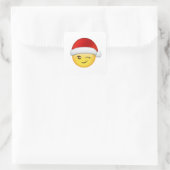 sticker de Noël Emoji heureux (Sac)