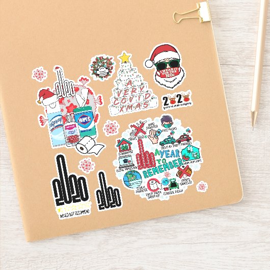 Sticker de Noël en quarantaine 2020 Ultimate 12 Pa (Carnet)