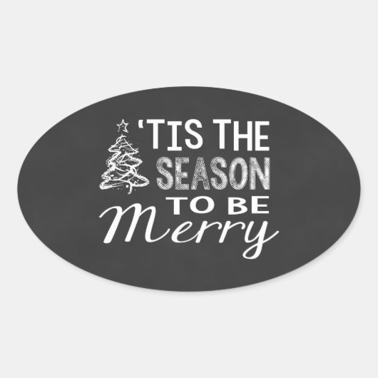 Sticker de Noël en tableau noir (Devant)