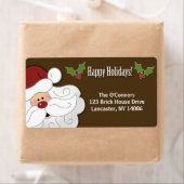 Sticker de Noël / Étiquette de adresse (En situation)