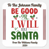 Sticker de Noël festif pour répandre la joie et la (Devant)