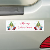 Sticker de Noël Gnomes avec cadeaux (En voiture)