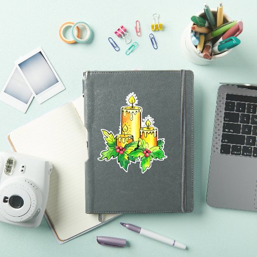 Sticker de Noël jaune (Couverture iPad)