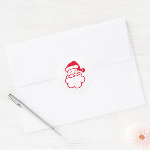 Sticker de Noël Jolly Merry Santa Claus