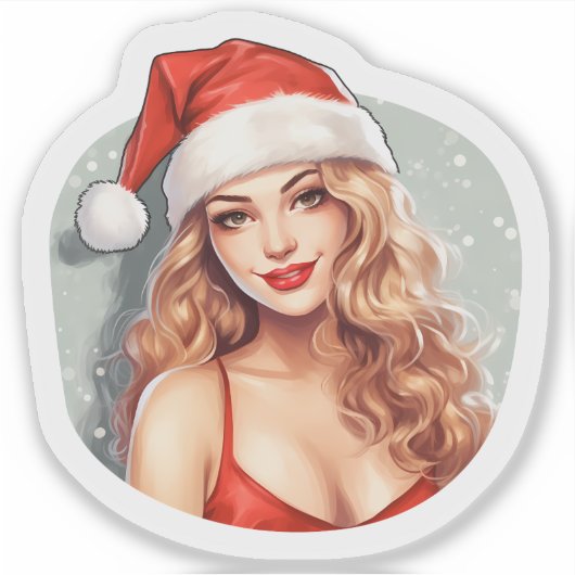 Sticker de Noël joyeux pour les fêtes (Devant)
