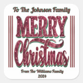 Sticker de Noël joyeux pour les fêtes (Devant)