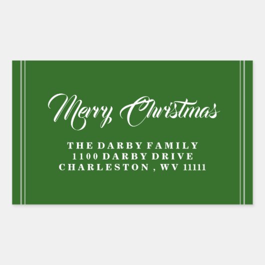 Sticker de Noël Joyeux Vert (Devant)