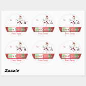 Sticker de Noël, mais vous choisissez Arrière - pl (Feuille)